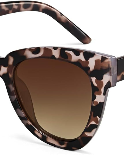 Dollger Retro Cat Eye Sunglasses Women Men Vintage Square Tortoise Shell Fashion Cateye Sunglasses