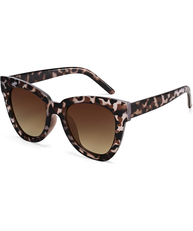 Dollger Retro Cat Eye Sunglasses Women Men Vintage Square Tortoise Shell Fashion Cateye Sunglasses