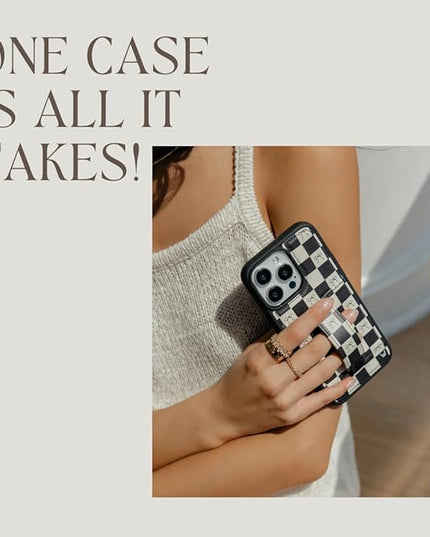 Walli Cases for iPhone 17 Air Case Aesthetic Wallet Phone Case Card Holder, Securely Holds up to 2 Cards - Cute, Trendy Phone Cover for Women, fits iPhone 17 Air, with Kickstand & Finger Strap