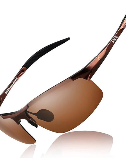 DUCO Mens Sports Polarized Sunglasses UV Protection Sunglasses for Men 8177s