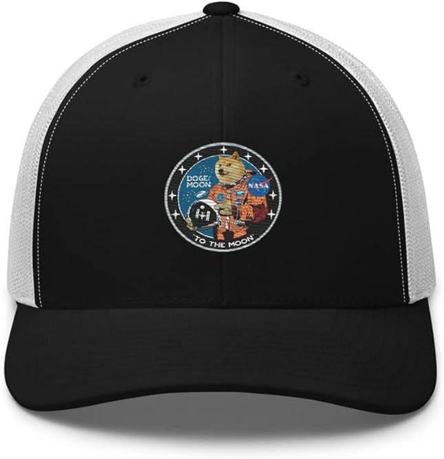 Doge/Moon NASA Logo Trucker Cap
