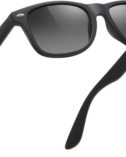 FEIDUSUN Sunglasses Men Polarized Sunglasses for Mens and Womens,Black Retro Sun Glasses Driving Fishing UV Protection