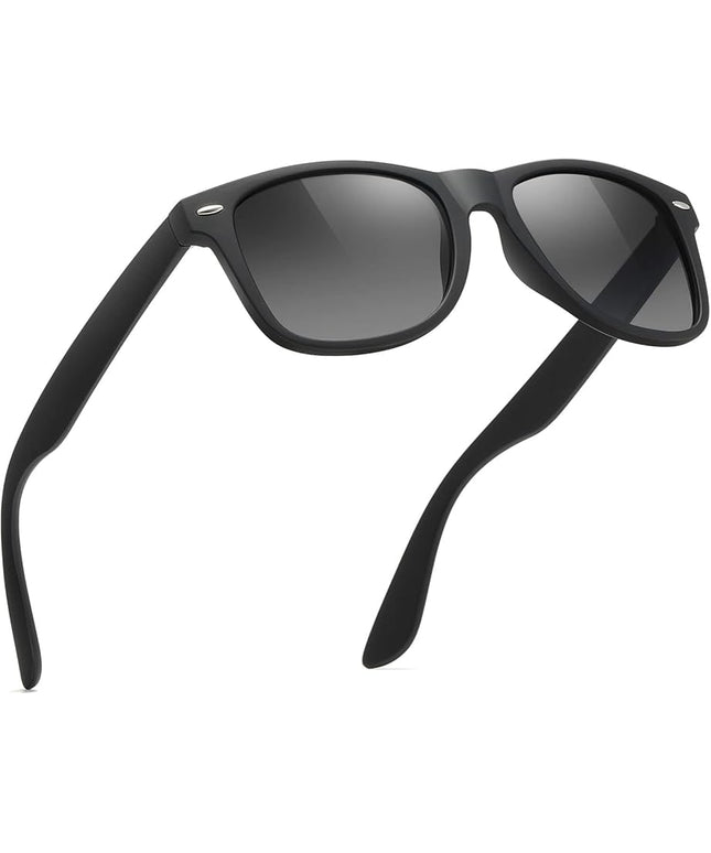 FEIDUSUN Sunglasses Men Polarized Sunglasses for Mens and Womens,Black Retro Sun Glasses Driving Fishing UV Protection