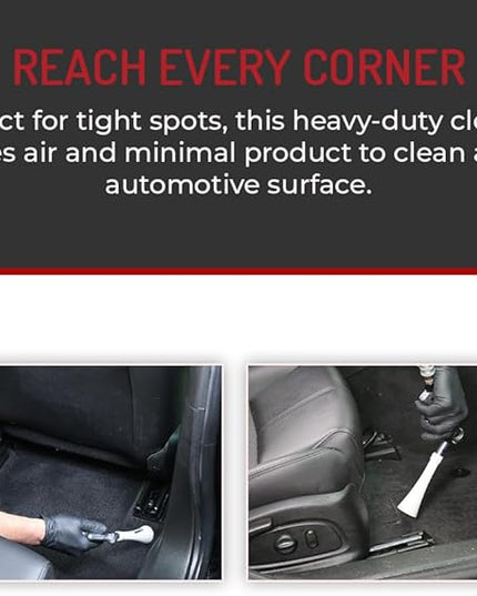 HI-TECH Vortex II Air Cleaning Gun – Pro Auto Detailing Tool for Deep Cleaning Interiors & Exteriors – Uses Air Compressor – Blasts Dust, Dirt & Grime Fast