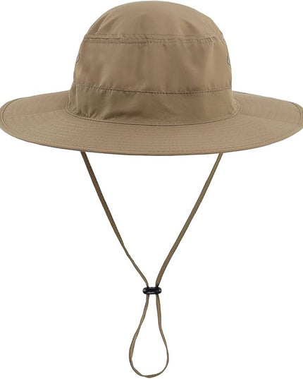 Home Prefer UPF50 Mens Sun Hat with Neck Flap Quick Dry UV Protection Cap Womens Wide Brim Fishing Hat Neck Flap Beach Garden