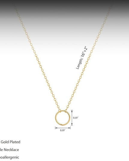 Cute Heart Necklace Dainty 18k Gold Plated Tiny Heart Pendant Choker Necklaces Small Gold Love Open Heart Chain Necklace for Women Simple Gold Necklace for Women Trendy Jewelry