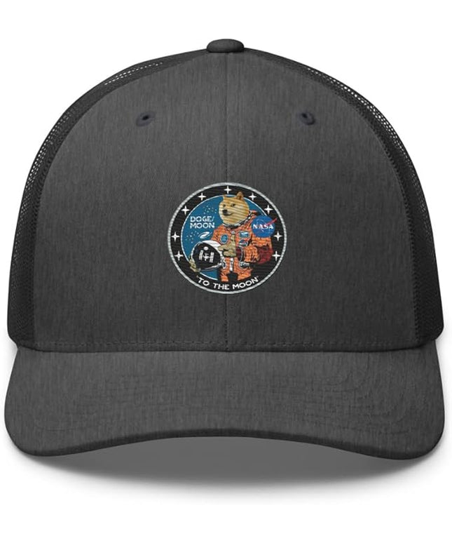 Doge/Moon NASA Logo Trucker Cap