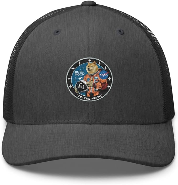 Doge/Moon NASA Logo Trucker Cap