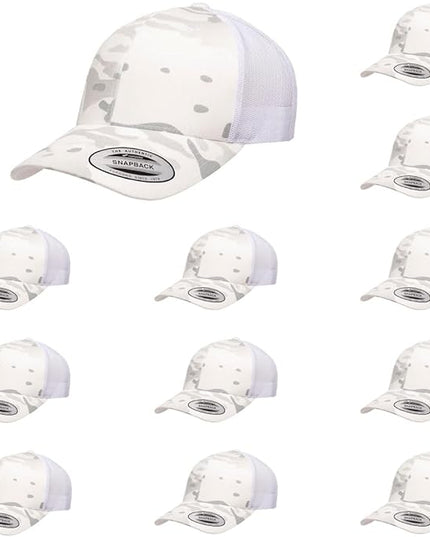 Yupoong Classic Premium Mesh 6 Panel Retro Trucker Cap | Mid Profile Snapback | OSFA | Bulk Pack Available