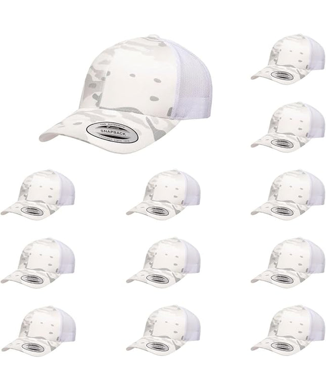 Yupoong Classic Premium Mesh 6 Panel Retro Trucker Cap | Mid Profile Snapback | OSFA | Bulk Pack Available