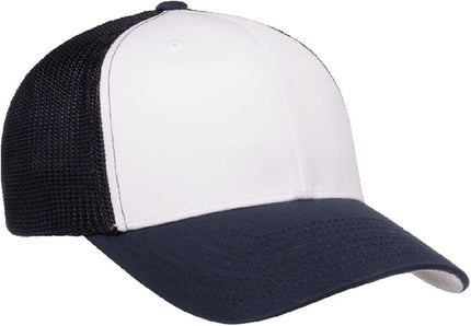 Flexfit 6511 Fitted Mid-Profile Stretchable Mesh Panels Trucker Cap | Bulk Pack Available