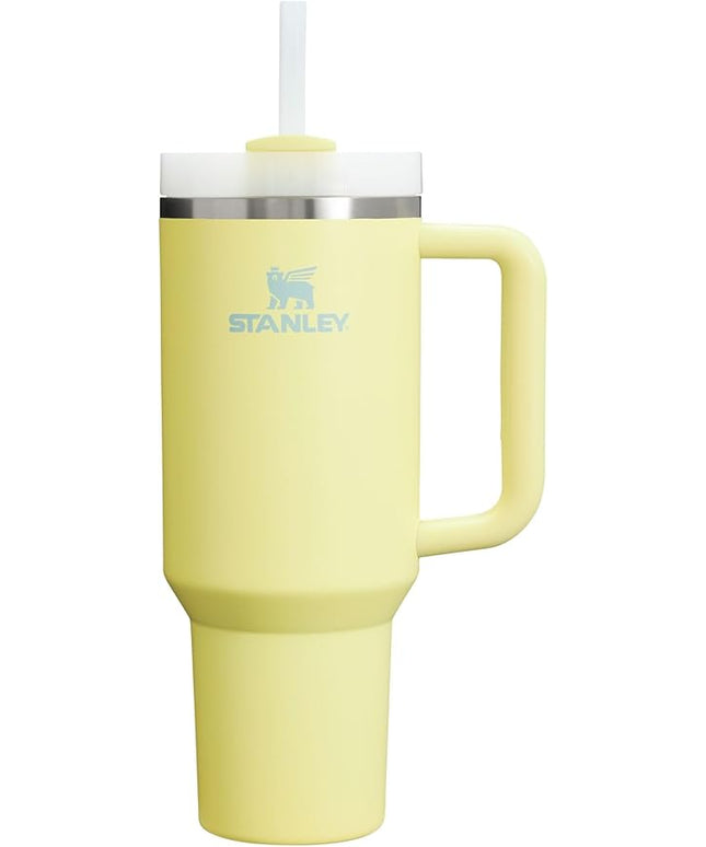 STANLEY Quencher H2.0 Tumbler with Handle and Straw 40 oz | Flowstate 3-Position Lid | Cup Holder Compatible for Travel | Insulated Stainless Steel Cup | BPA-Free | Pomelo