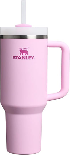 STANLEY Quencher H2.0 Tumbler with Handle and Straw 40 oz | Flowstate 3-Position Lid | Cup Holder Compatible for Travel | Insulated Stainless Steel Cup | BPA-Free | Cherry Blossom