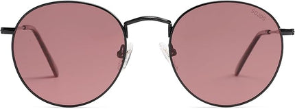 SOJOS Small Round Polarized Sunglasses for Women Men Classic Vintage Retro Shades UV400 SJ1014