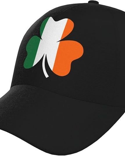 St. Patrick's Day Lucky Shamrock Hat Adjustable Irish Green Clover Baseball Cap Trucker Hat for Men Women
