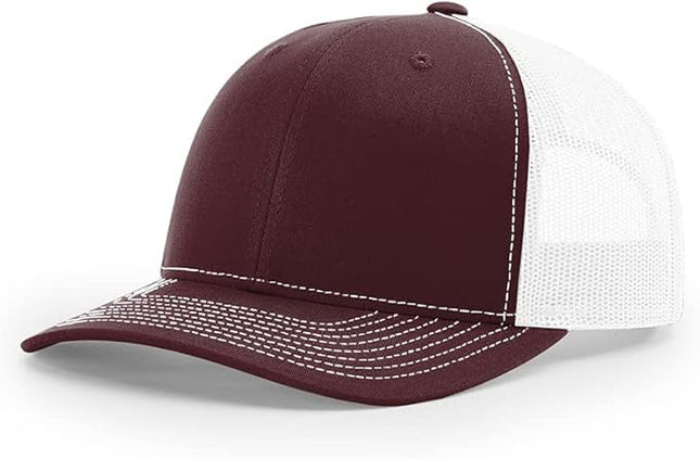 Richardson 112 Classic Six-Panel Adjustable Snapback Trucker Cap | Bulk Packs Available