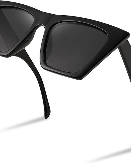 FEISEDY Vintage Square Cat Eye Sunglasses Women Trendy Cateye Sunglasses B2473