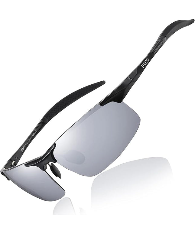 DUCO Mens Sports Polarized Sunglasses UV Protection Sunglasses for Men 8177s