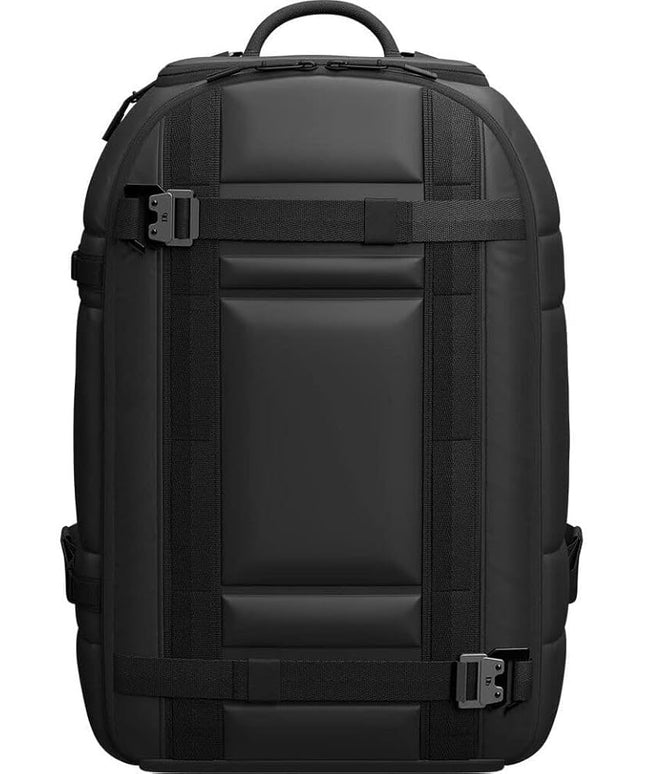 Db Journey Ramverk Backpack - Durable Travel Backpack with Laptop Compartment & Pockets for Work, Luggage with Roller Bag Hook Up System, 26L - Black Out