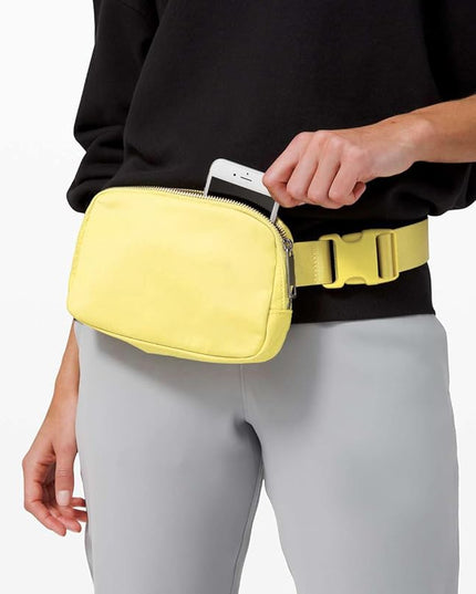 YOSHUYUKI Fanny Pack Cross Body Small Crossbody Bags for Women Men Trendy Nylon Waterproof Mini Purse Travel Running Belt Bag Lulu Dupes Bum Hip Chest Waist Pack Side Bag Must Have Fuchsia