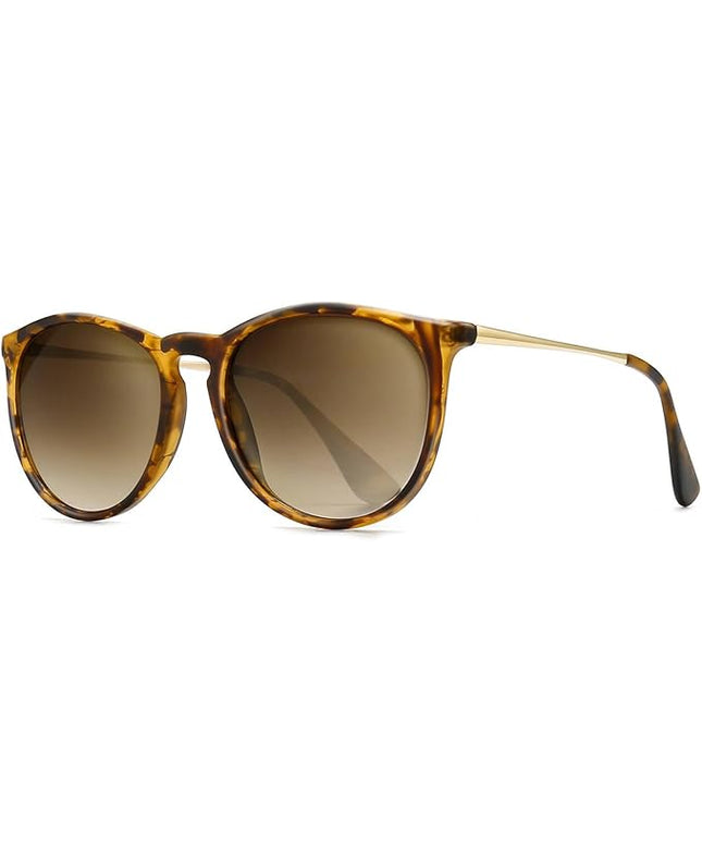 SUNGAIT Premium Vintage Round Sunglasses for Women Men Classic Retro Trendy Style