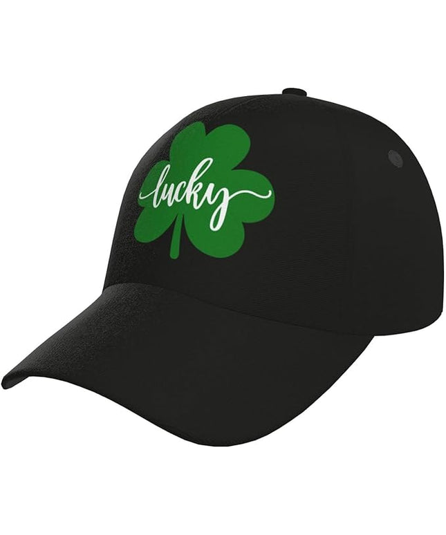 St. Patrick's Day Lucky Shamrock Hat Adjustable Irish Green Clover Baseball Cap Trucker Hat for Men Women