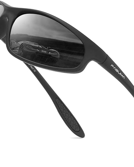 FAGUMA Polarized Sports Sunglasses For Men Cycling Driving Fishing UV400 Protection