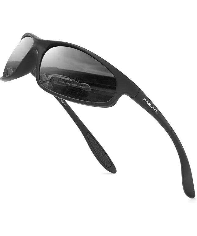 FAGUMA Polarized Sports Sunglasses For Men Cycling Driving Fishing UV400 Protection