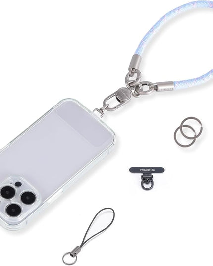 project-cb Phone Wrist Strap 1,Tether Tab 2,Phone Wristlet,Lanyard Wrist Strap,Key Holder,KeyChain,KeyRing×2 (SkyBerry-S)