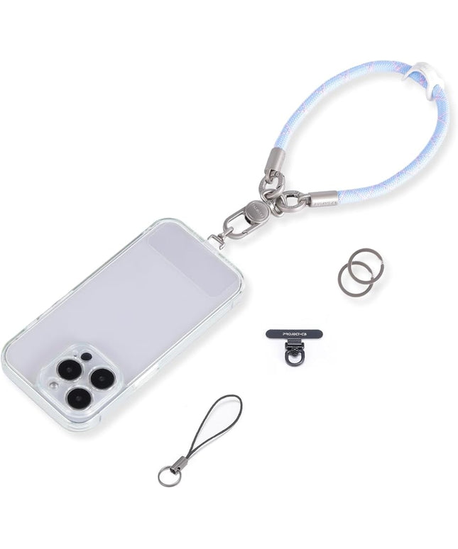 project-cb Phone Wrist Strap 1,Tether Tab 2,Phone Wristlet,Lanyard Wrist Strap,Key Holder,KeyChain,KeyRing×2 (SkyBerry-S)