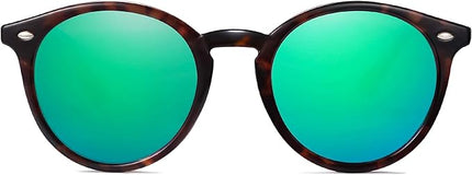 SOJOS Retro Round Polarized Sunglasses for Women Men Classic Vintage Sunnies SJ2069