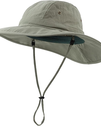 Home Prefer Summer UPF 50+ Men's Bucket Sun Hat Wide Brim Fishing Hat Safari Hat
