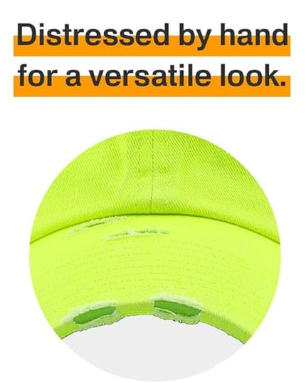 KBETHOS Vintage Washed Distressed Cotton Dad Hat Baseball Cap Adjustable Polo Trucker Unisex Style Headwear