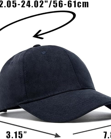 Classic Low Profile Baseball Cap for Men Women Adjustable Cotton Trucker Hats Dad Hat Plain Cap
