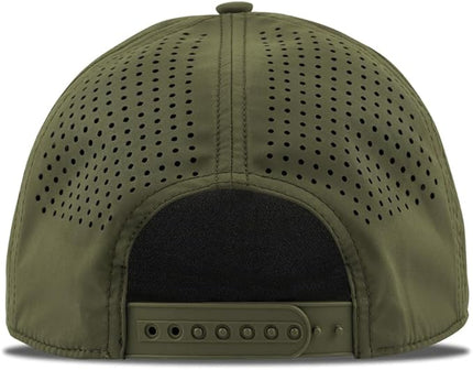 Branded Bills Wyoming Vintage PVC Curved 5 Panel Rope, Snapback Closure, Lightweight, Comfortable Baseball Cap
