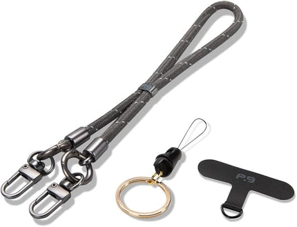 PureGear Universal Nylon Phone Wrist Lanyard Wrist Strap, Key Chain Ring, Phone Tether Tab, Wristlet for Apple iPhone