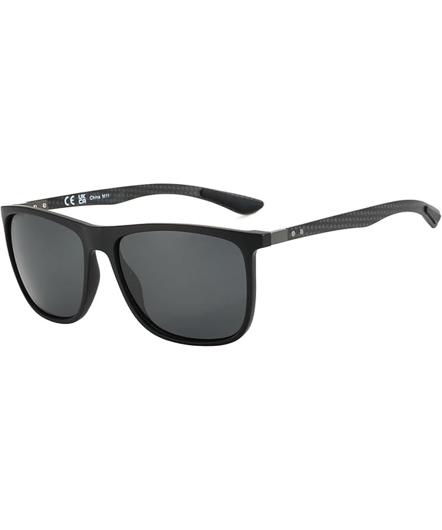 ZENOTTIC Square Polarized Sunglasses for Men Ultralight Carbon Fiber Sun Glasses Driving Fishing Golf Sports UV400 Protection