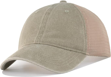 CYGTE Distressed Soft Trucker Hat | XL/XXL Available | Unstructured Vinatge Washed Snapback Baseball Cap for Men Women