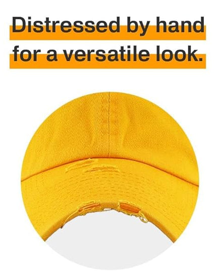 KBETHOS Vintage Washed Distressed Cotton Dad Hat Baseball Cap Adjustable Polo Trucker Unisex Style Headwear
