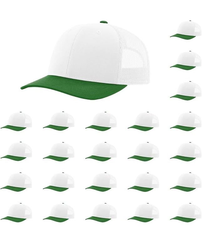 Richardson 112 Classic Six-Panel Adjustable Snapback Trucker Cap | Bulk Packs Available
