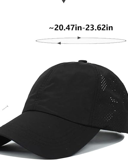 VOASTEK Running Hats for Men Baseball Cap Outdoor Essentials Runner Hat Jogging Cap Tennis Golf Workout Hats