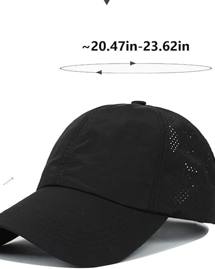 VOASTEK Running Hats for Men Baseball Cap Outdoor Essentials Runner Hat Jogging Cap Tennis Golf Workout Hats