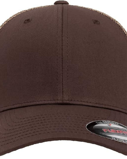 Flexfit 6511 Fitted Mid-Profile Stretchable Mesh Panels Trucker Cap | Bulk Pack Available