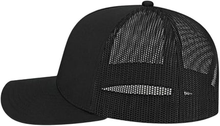 Cap America i3039 Classic 5 Panel Mid Profile Structured Trucker Mesh Back Cap w/ & Adjustable Snapback