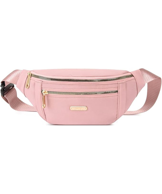 DAITET Crossbody Fanny Pack for Men&Women,Large Waist Bag & Hip Bum Bag with Adjustable Strap for Outdoors Workout Traveling Casual Running Hiking Cycling