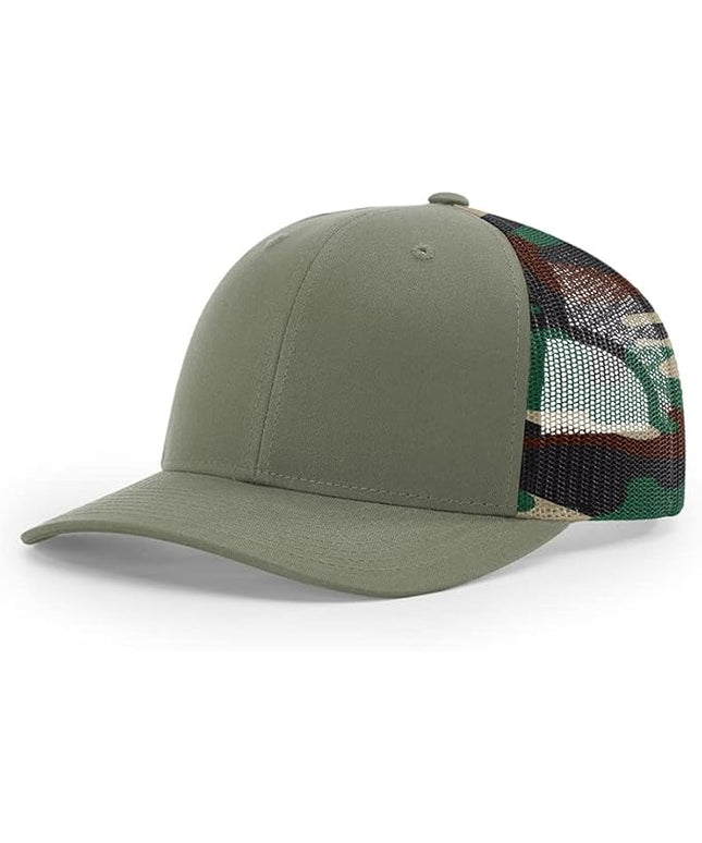 Richardson 112 Classic Six-Panel Adjustable Snapback Trucker Cap | Bulk Packs Available