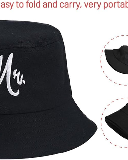 Cotton Bucket Hat for Women Men Summer Travel Sun Beach Bucket Cap, Unisex Outdoor Fisherman Hat