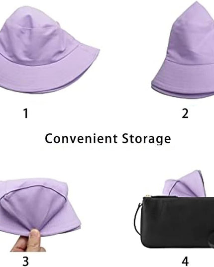Malaxlx Unisex Bucket Hat Beach Sun Hat Aesthetic Fishing Hat for Men Women Teens, Reversible Double-Side-Wear