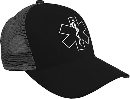 CLNXMT EMS Trucker Hat - Snapback Hat, Breathable Mesh Baseball Cap for Men Women