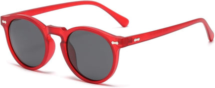 Gleyemor Vintage Polarized Sunglasses for Men Round Sunglasses UV400 Protection Retro Hand-crafted Acetate Frame